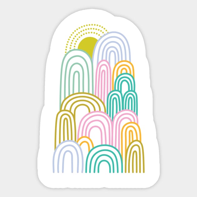 Rainbow empire Sticker by Elizabeth Olwen